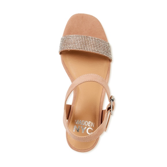 NWT Madden NYC Women's Wide Width Embellished Cork Heels - Picture 5 of 9